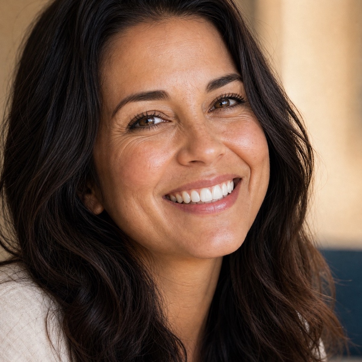A bright, natural, confident smile